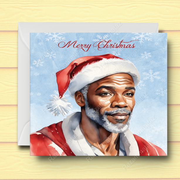 Black Man X Christmas Card